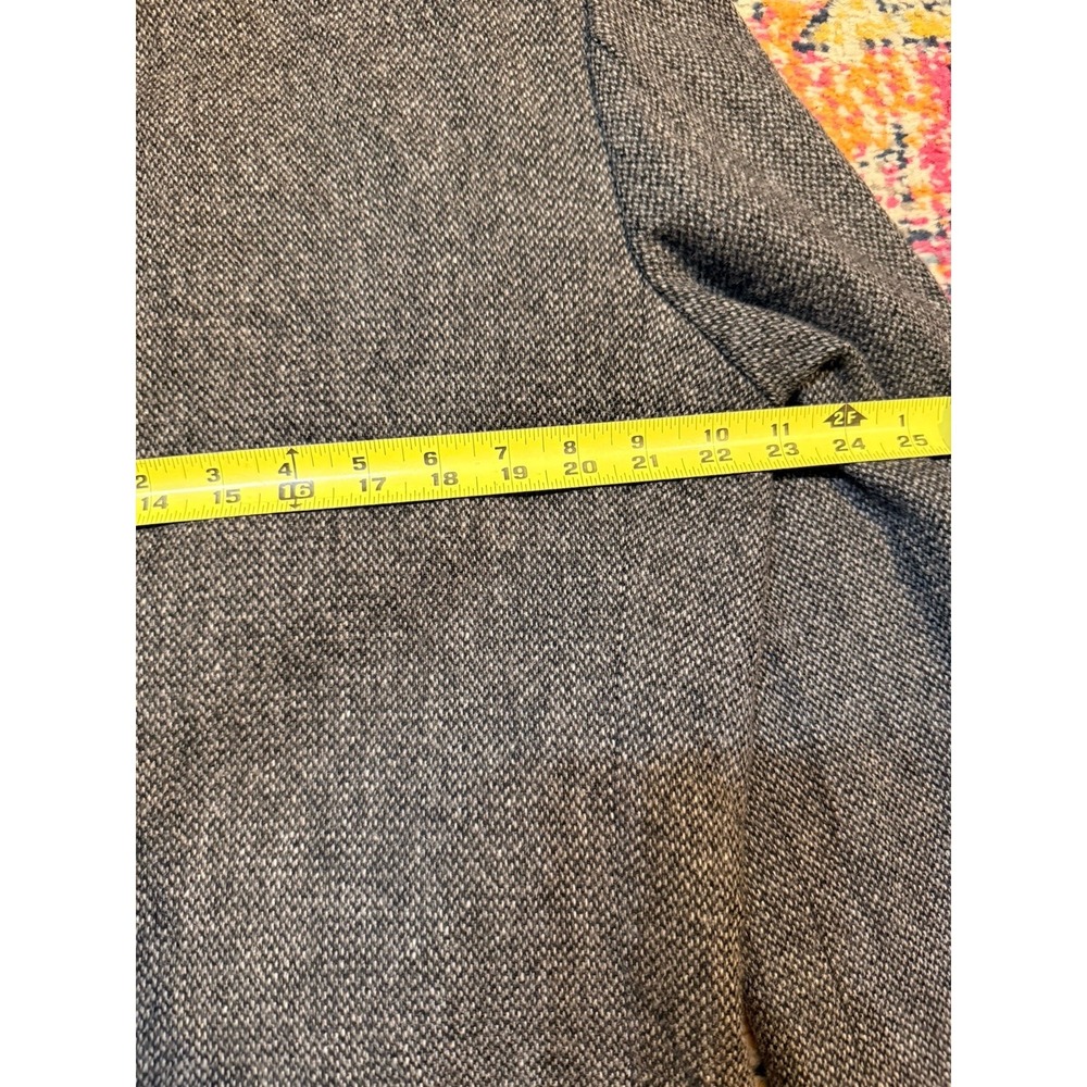 Lands End 42R Gray Herringbone Merino & Lambswool Tweed Blazer Jacket Sport Coat - Picture 10 of 16